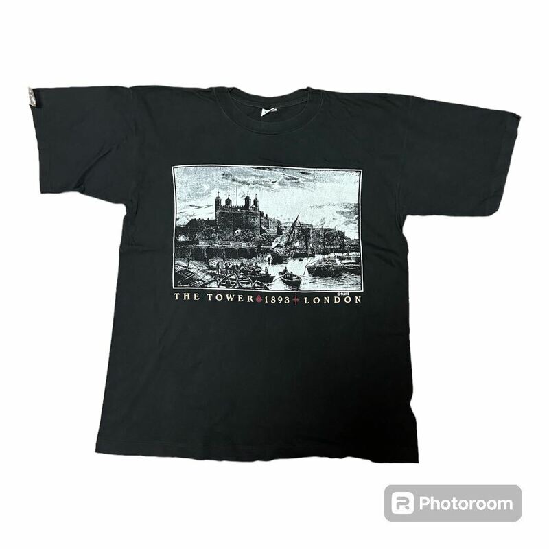 90s BLUES THE TOWER 1893 LONDON Tシャツ XL