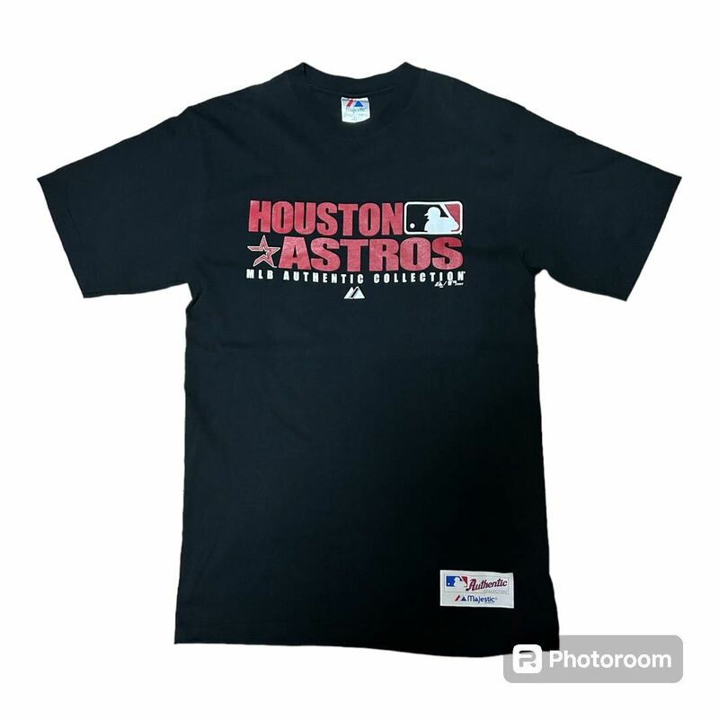 良品 00s majestic MLB HOUSTON ASTROS Tシャツ M