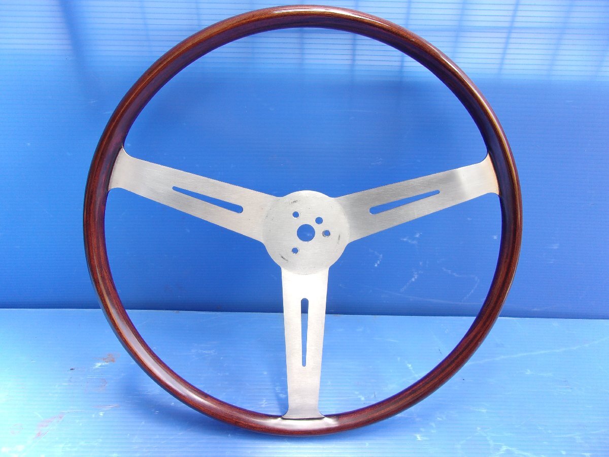 SA【1143】EMPI製 GTステアリングホイール ウッドステアリングホイール 430mm 17インチ VW TYPE-2 当時物 希少 中古品