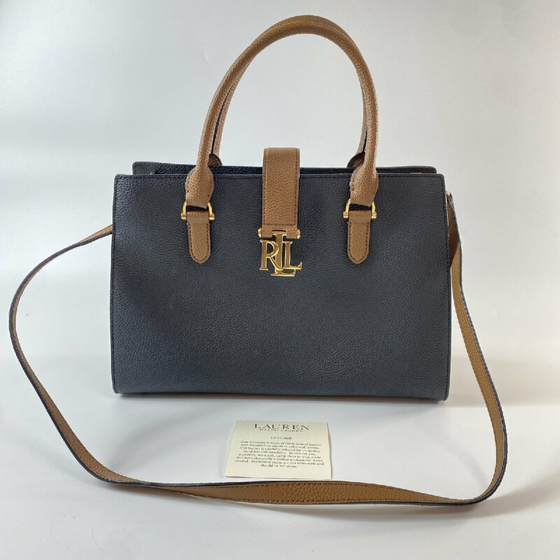 美品 ローレンラルフローレン RalphLauren レディース 2way ショルダーバッグ トートバッグ