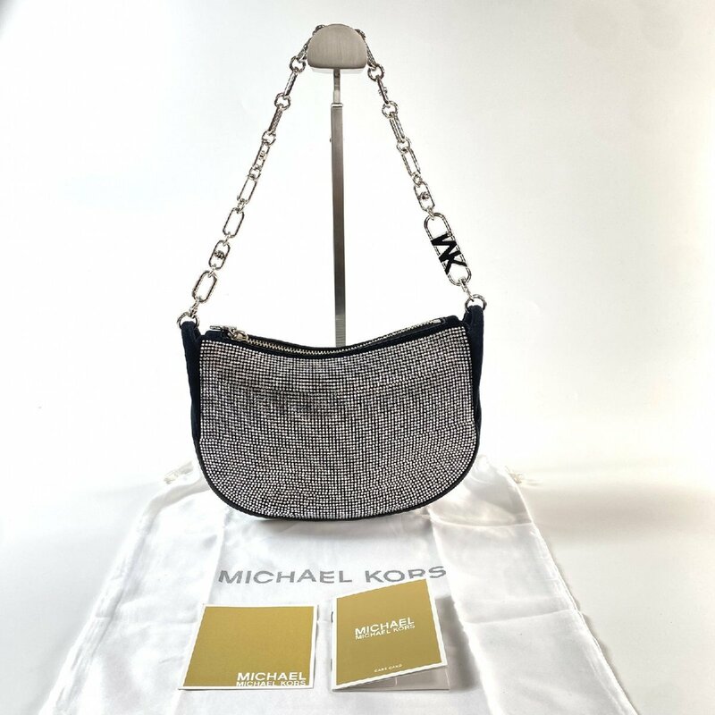 美品 マイケルコース MICHAEL KORS レディース ハンドバッグ ワンショルダー ビジュー パーティーバッグ