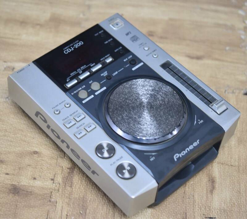 YKK6-21 現状品 Pioneer パイオニア コンパクトディスクプレーヤー CDJ-200 2005年製 DJ機器 オーディオ機器 音響機器 CDJ