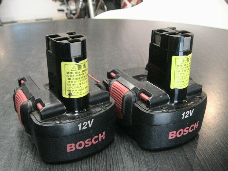 【電動工具バッテリー】ボッシュ バッテリー◆BOSCH純正 電動工具用バッテリー◆ニカドバッテリー◆12V 1.2Ah◆2607335463 ≪ジャンク品≫