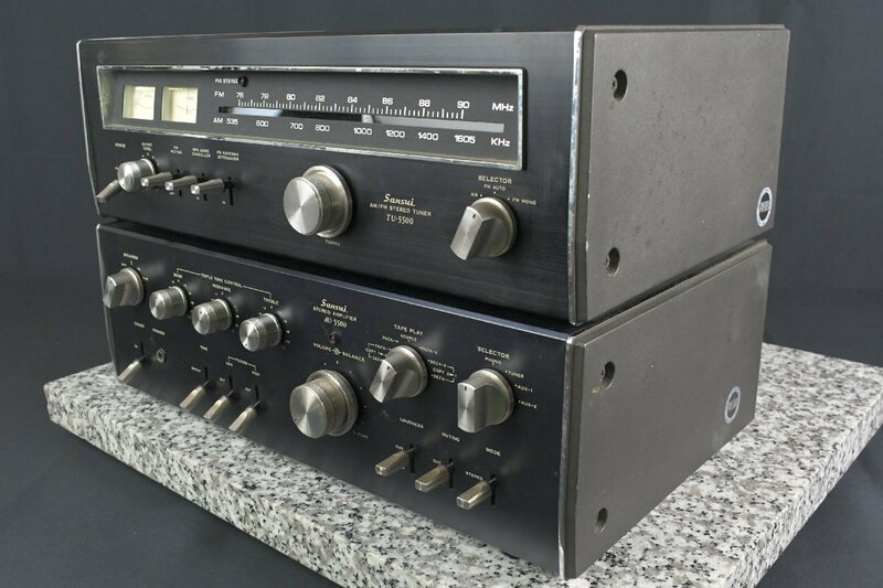 Sansui サンスイ AU-5500 TU-5500 ステレオアンプ AM/FMステレオチューナー【現状渡し品】★F