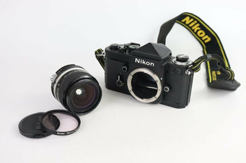 Nikon ニコン F2 アイレベルファインダー 一眼レフフィルムカメラ NIKKOR ニッコール 24mm 2 レンズ【難あり品】★F