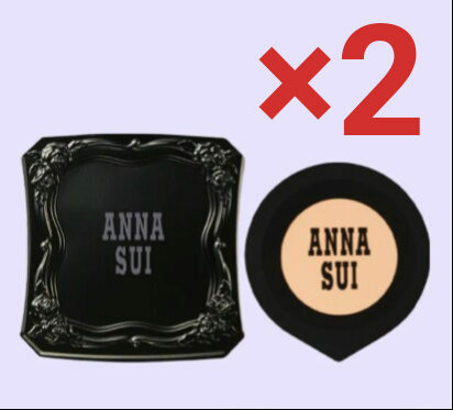 2個セット アナスイ コスメティックス シルキーパウダーファンデーション 01 サンプル シルキースキン ANNA SUI COSMETICS