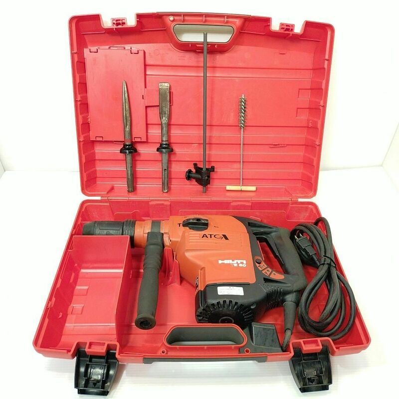 HILTI ヒルティ ロータリーハンマードリル TE 60-ATC チゼル2本付