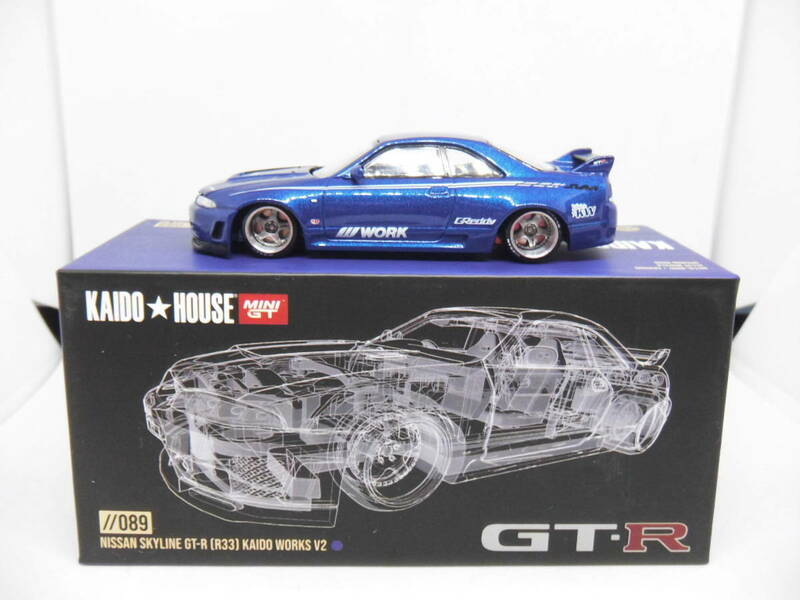 KAIDO★HOUSE MINIGT //089 NISSAN SKYLINE GT-R[R33] KAIDO WORKS V2 街道ハウス ミニＧＴ ニッサン スカイラインGT-R[R33]街道ワークス