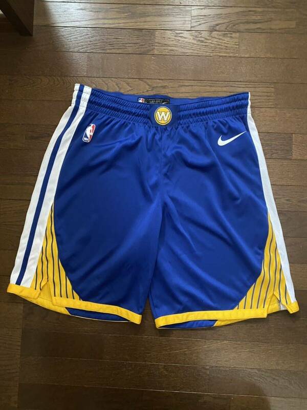 良品 NIKE NBA ゴールデンステートウォーリアーズ スイングマン ショートパンツ L バスパン