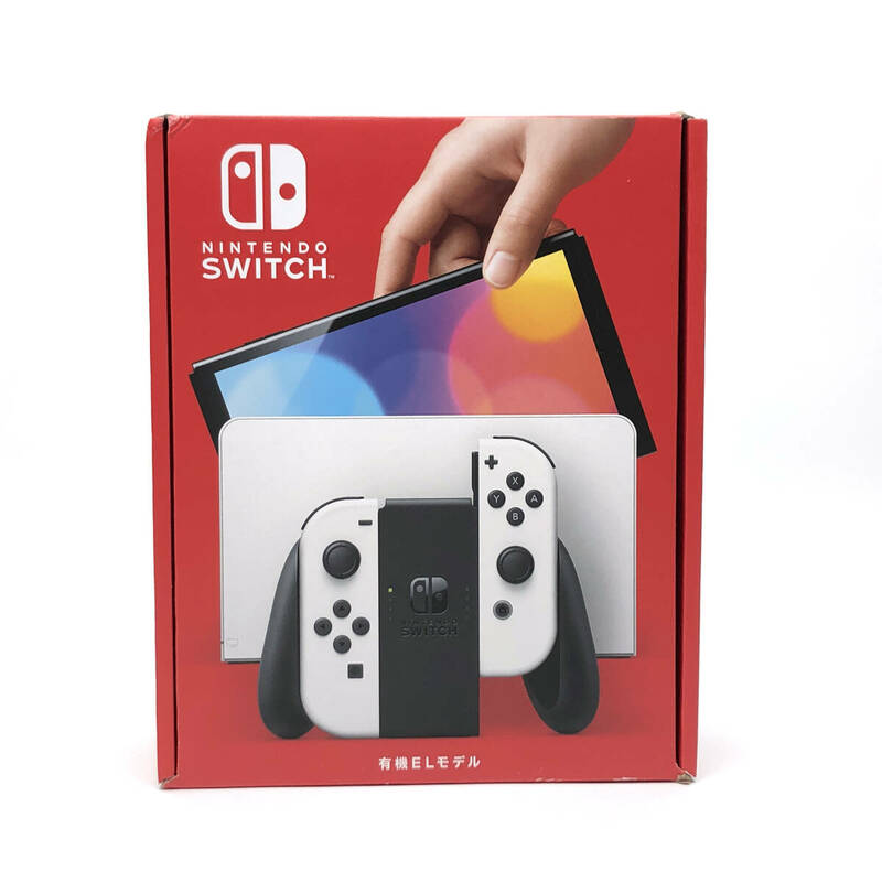 tu056 【未使用】 任天堂 Nintendo Switch 有機EL 本体 Joy-Con(L/R) ホワイト HEG-S-KAAAA ※外箱傷み有