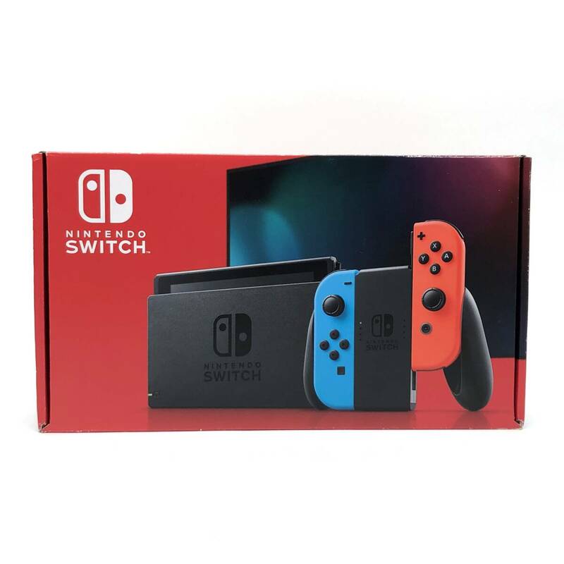 tu056 任天堂 Nintendo Switch 本体 Joy-Con(L/R) ネオンブルー ネオンレッド HAD-S-KABAA ※中古