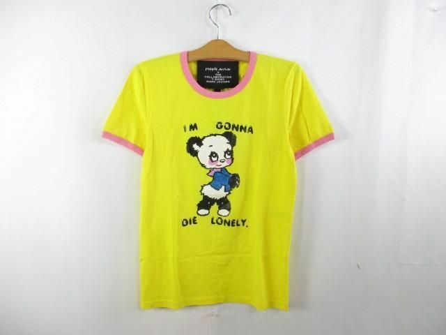 未使用 マーク ジェイコブス MARC JACOBS × マグダアーチャー Tシャツ 半袖 タグ付き XS 黄 イエロー レディース