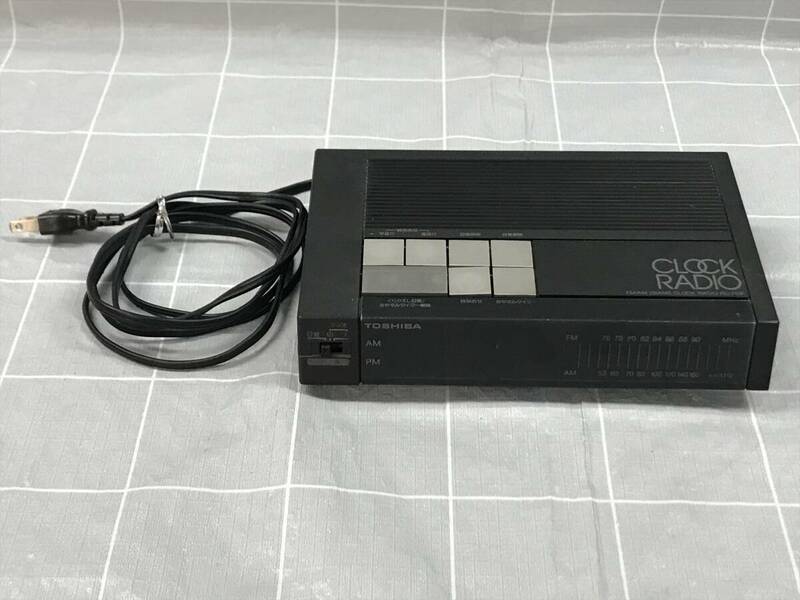 東芝 CLOCK RADIO クロックラジオ RC-710F 100V 家電製品 音響機器 目覚まし時計 昭和レトロ 時代物 アンティーク 趣味 コレクター 