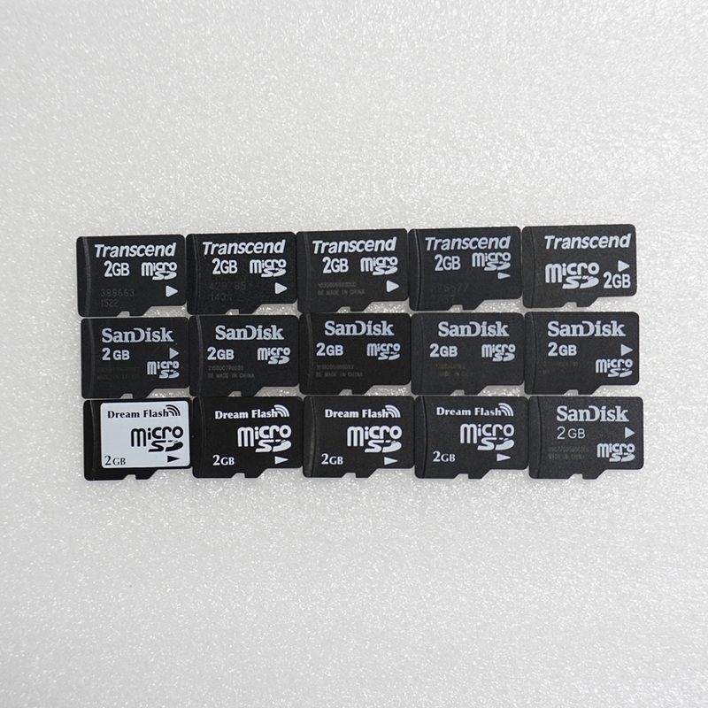 ■ microSD 2GB ■ まとめて 15枚セット / 動作品 フォーマット済 ジャンク 扱い microsd microSDカード / F080