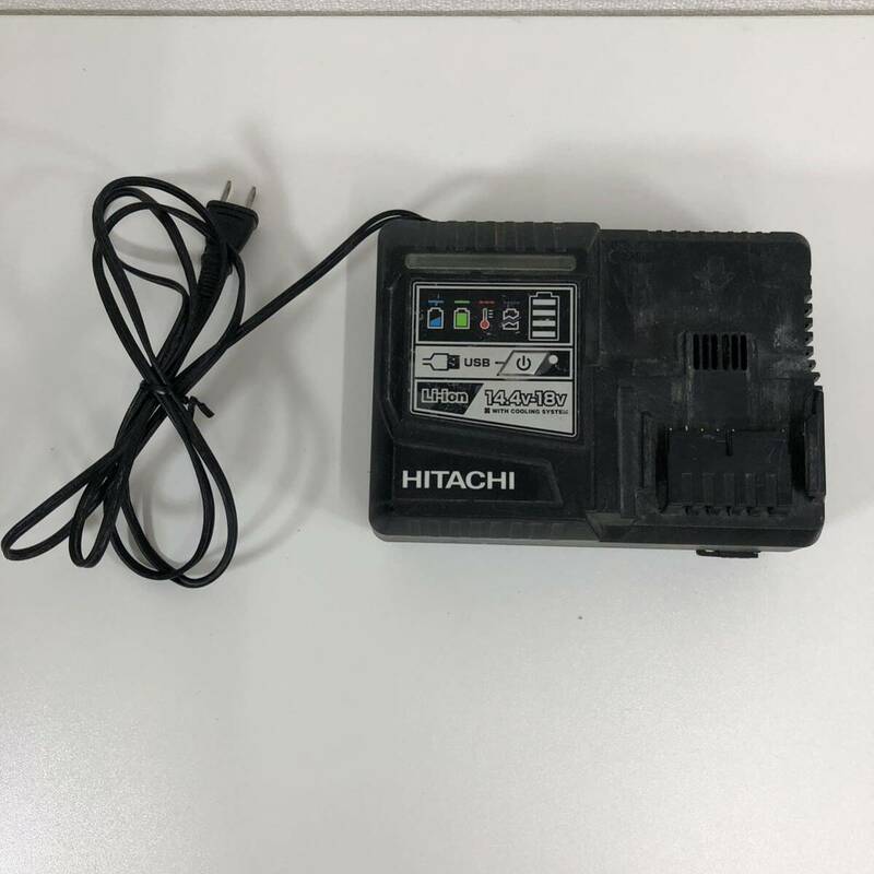 Z※ HITACHI ヒタチ 純正 急速充電器 UC18YDL 14.4V-18V用 USB端子付 充電器 通電確認済み 傷 汚れ 有り