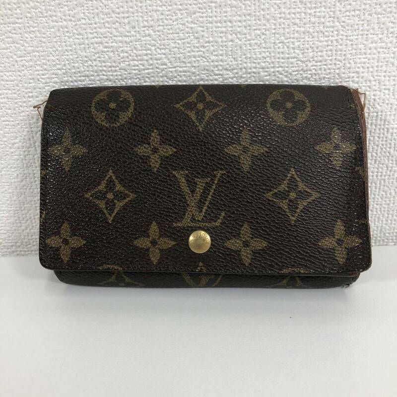 Z※ LOUIS VUITTON ルイ・ヴィトン ルイヴィトン モノグラム ポルトモネビエトレゾール M61730 CA0062 財布 ブラウン 傷 汚れ ほつれ有り