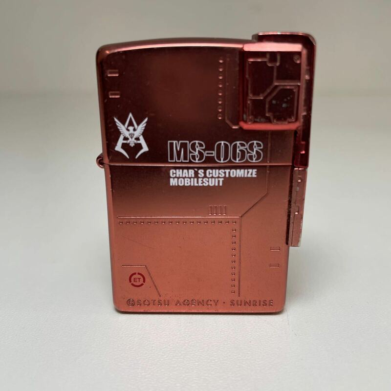 Z◎ Zippo ジッポー ガンダム 限定品 MS-06 ZAKU SHILED MODEL オイルライター タバコ 喫煙具 ライター 火花未確認 サビ有り ジャンク