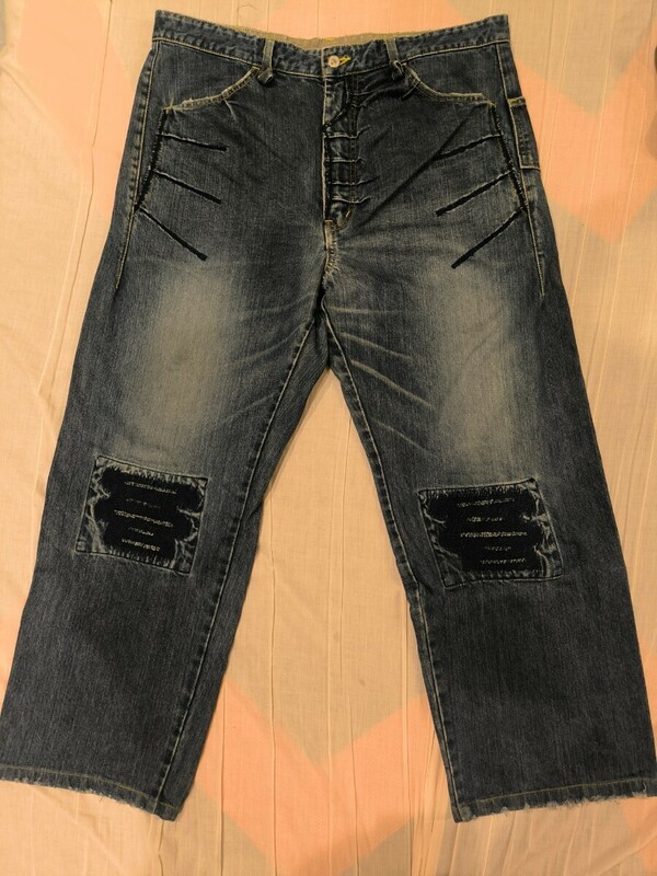 AG P.E.O.T.W. エージー　SHABBY SILK DENIM PANTS シルクデニム　W36 日本製 ヴィンテージ ジーンズ