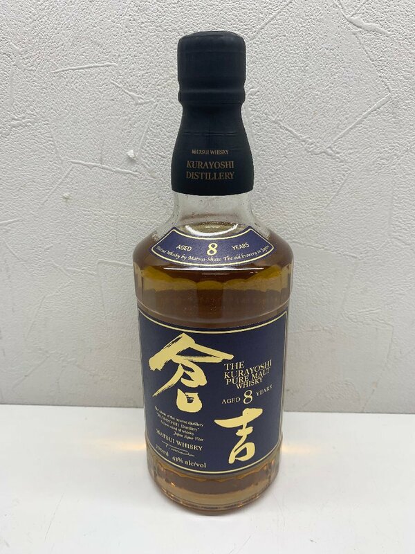 【未開栓】MATSUI WHISKY マツイ ウイスキー KURAYOSHI 倉吉 8年 PURE MALT ピュアモルト 700ml 43%