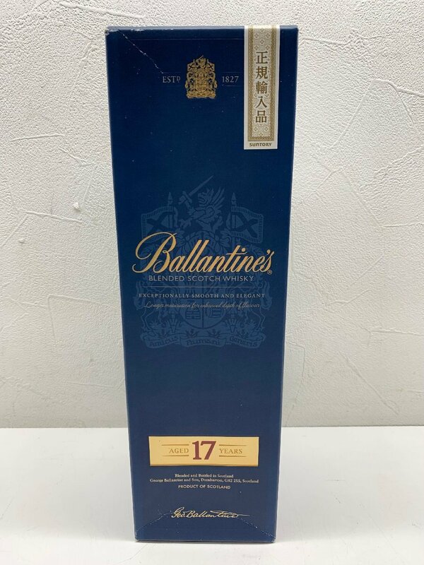 【箱未開封】BALLANTINE'S バランタイン 17年 ウイスキー 700ml 40% スコットランド