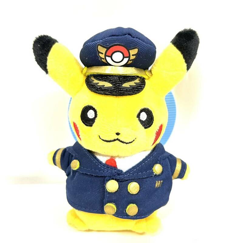 ポケモンセンター 成田空港店Ver.パイロットピカチュウ ぬいぐるみ