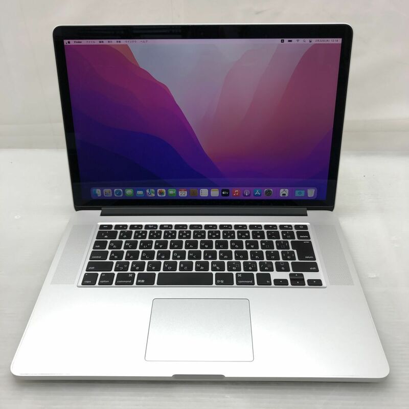 Apple MacBook Pro（Retina,Mid 2015） A1398 Core i7 メモリ16GB NVMe 500GB 15.4インチ T010443