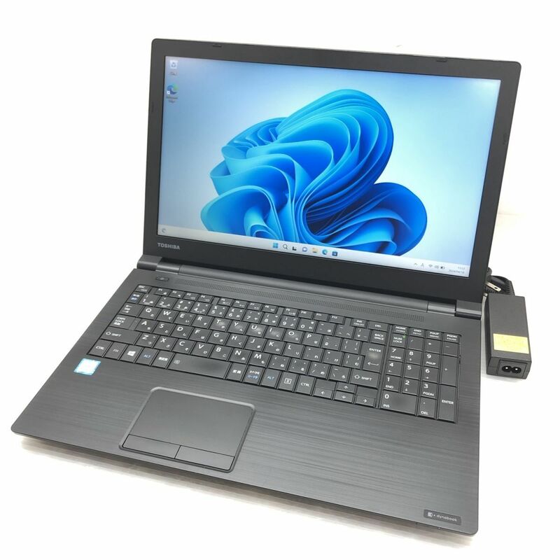 Windows11 Pro TOSHIBA dynabook B55/J PB55JTB44RAQD21 Core i5-8250U メモリ8GB M.2 SSD 256GB 15.6インチ T010662