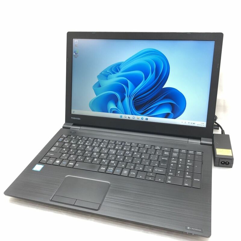 Windows11 Pro TOSHIBA dynabook B55/J PB55JTB44RAQD21 Core i5-8250U メモリ8GB M.2 SSD 256GB 15.6インチ T010664