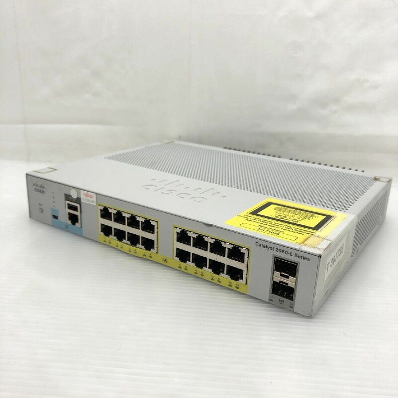 1週間保証 初期化済 CISCO Catalyst 2960-L Series WS-C2960L-16PS-LL イーサネットハブ T007735