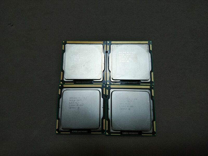 1円〜　Intel 1世代intel CPU i7-870　4個セット T013508