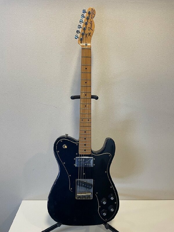 ∞希少レア【Fender Japan フェンダー テレキャスターカスタム エレキギター CRAFTED IN JAPAN ブラック ソフトケース付 弦楽器】HM933