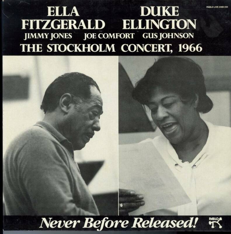 ドイツ盤LP！Ella Fitzgerald, Duke Ellington / The Stockholm Concert, 1966【Pablo Live / 2308-242】エラ・フィッツジェラルド ジャズ