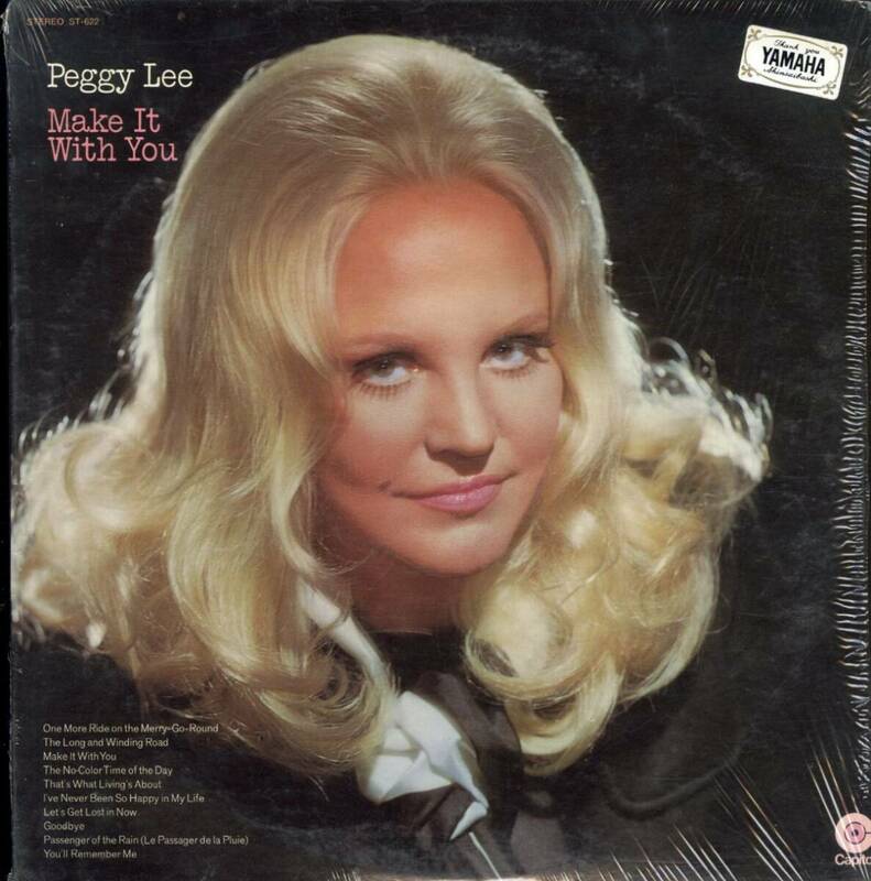 USオリジLP！シュリンク付 Peggy Lee / Make It With You 70年【Capitol / ST-622】ペギー・リー Benny Golson アレンジ ヴォーカル