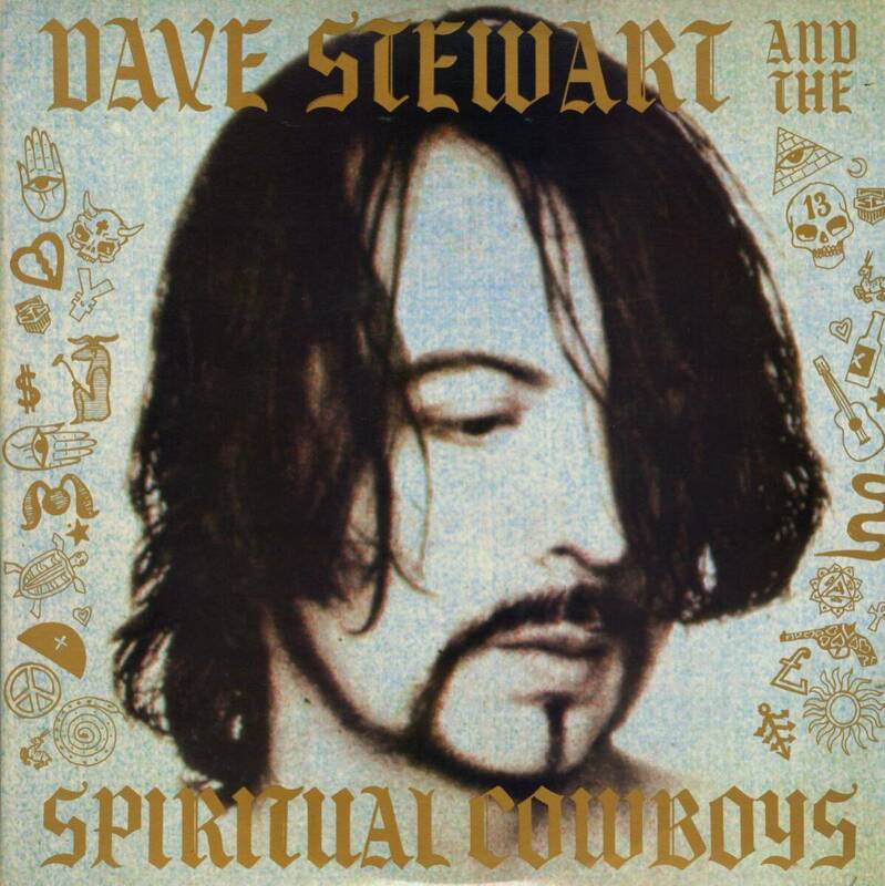 USプレスLP！歌詞スリーヴ付 Dave Stewart And The Spiritual Cowboys / S.T. 90年【Arista / AL-8626】 ユーリズミックス シンセポップ