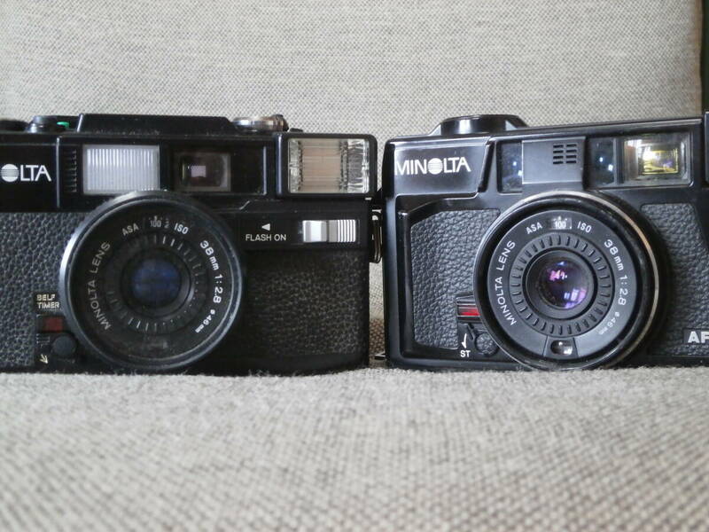 MINOLTA HI-MATIC SD2 / HI-MATIC AF2-MD 二台、ボディのみ　現状品