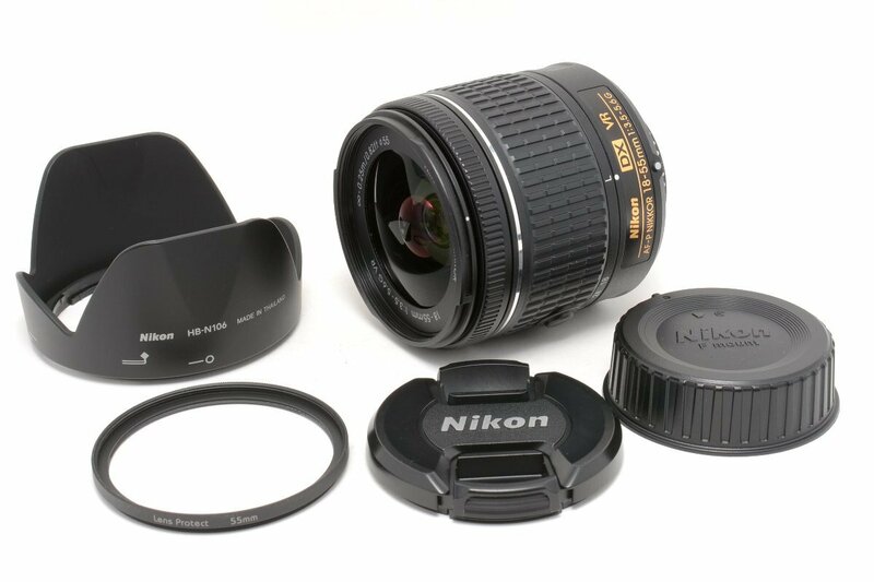 【美品】 Nikon AF-P DX NIKKOR 18-55mm F3.5-5.6G VR ニコン DX 標準ズームレンズ #4691