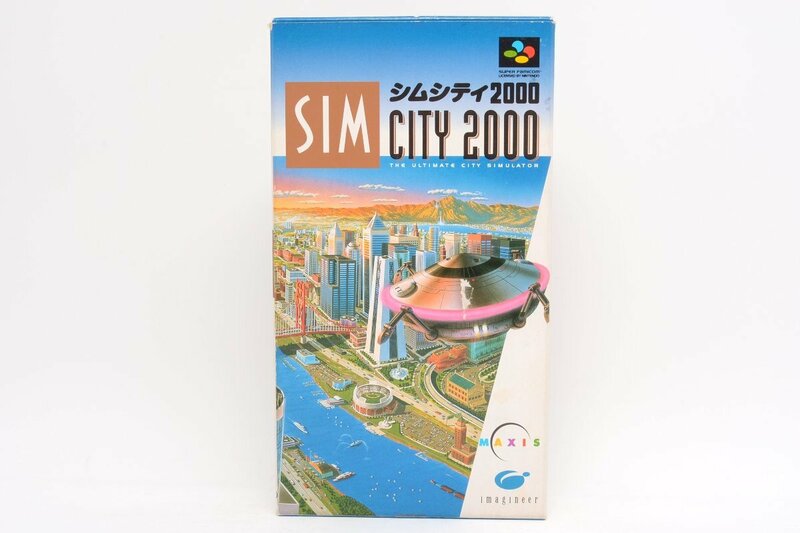 【美品】マクシス イマジニア SIM CITY 2000 SFC スーパーファミコン用 ゲームソフトカセット #2891