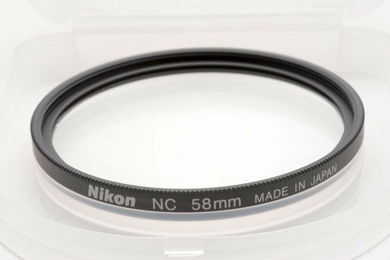 【美品】 Nikon ニュートラルカラーNC 58mm 純正レンズ保護フィルター プロテクションフィルター #4723