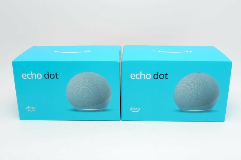 【概ね美品】Amazon Echo dot 第4世代 with Alexa アマゾン エコードット スマートスピーカー トワイライトブルー ×2台セット #47504751