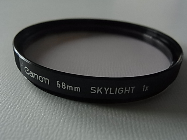 送料94円～　Canon　キャノン　SKYLIGHT　1x　58mm　管理no.4