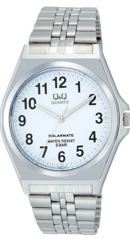 新品未使用品　シチズン　腕時計　ソーラー電源　Q&Q　5気圧防水　ソーラー腕時計　アナログ　メンズ　レディース