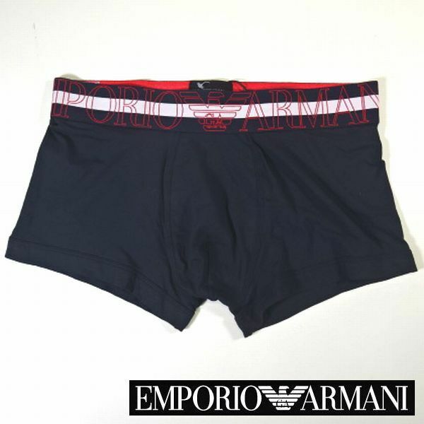 新品 エンポリオアルマーニ EMPORIO ARMANI ロゴ ボクサーパンツ 下着 ボクサーブリーフ L 紺 赤 白 メンズ 男性 紳士 正規品