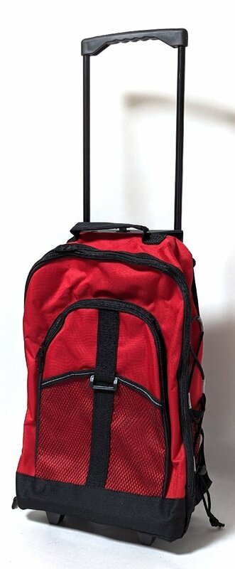 キャスター付き リュックサック リュック 鞄 かばん キャリーバッグ 赤 アウトドア 旅行 出張 合宿 イベント 買い物