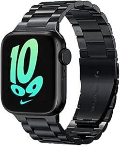 【2024 新型】 コンパチブルapple watch バンド,アップルウォッチ バンド ステンレス製 長さ調整器具付き 交換バン