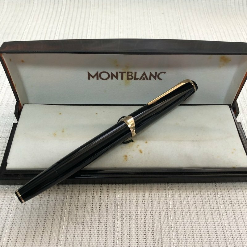 メンテ済 箱入 美品 MONTBLANC モンブラン 名有 マイスターシュテック NO14. ビンテージ アンティーク 吸入式 イエロー窓 IW406BP05MNT