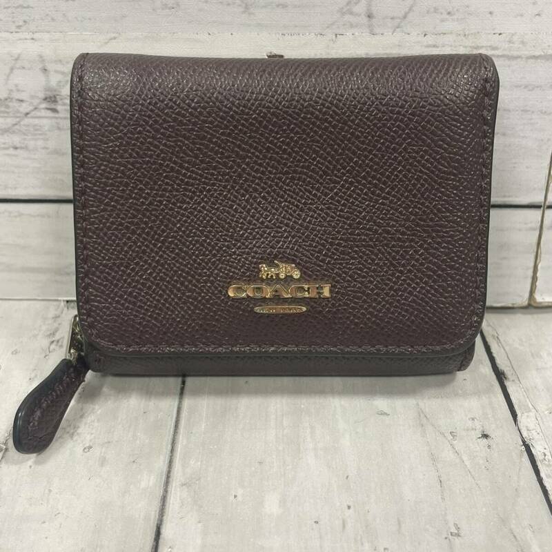 コーチ COACH レザー 三つ折り 財布 【17573