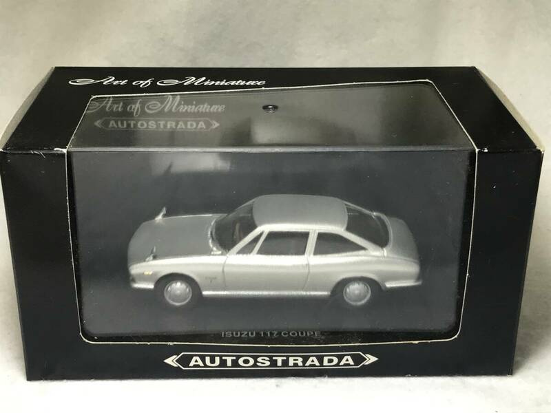 大量断捨離！ AUTOSTRADA 1/43 ISUZU 117 COUPE TZ-01010 シルヴァー レジンモデル いすゞ イスズ ハンドメイド