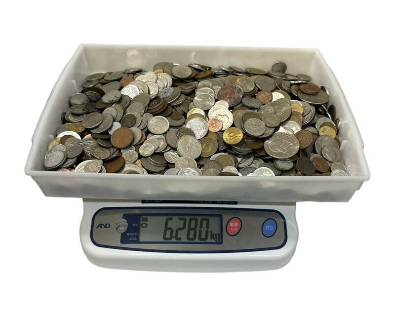 【1円スタート！】外国 古銭 大量 まとめ 総重量約6.2Kg 海外 記念 コイン 銀貨 硬貨 銅貨 アンティーク