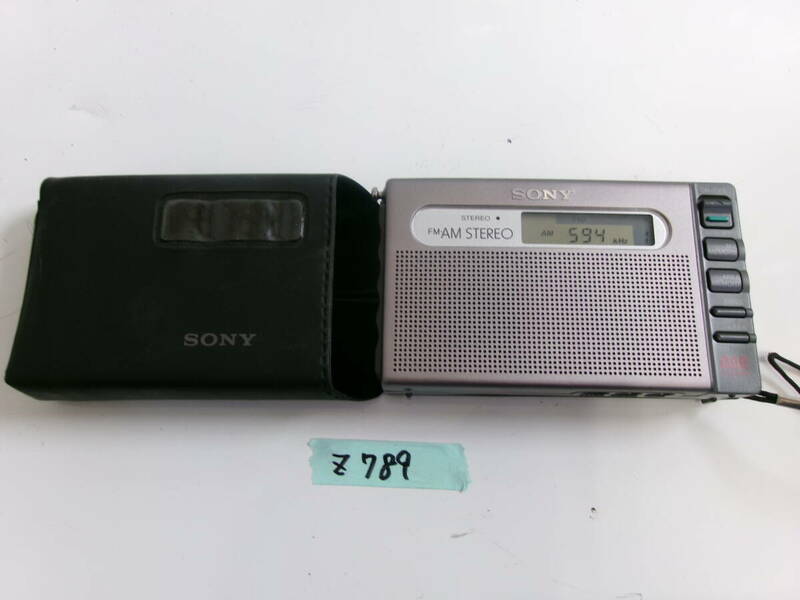 (Z-789)SONY ポケットラジオ SRF-M100 動作品