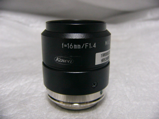 ★未使用に近い★ Kowa/興和 LM16JC1MS Cマウントレンズ 16mm F1.4 2/3"型 (Keyence CA-LH16同型品)